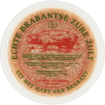 Van Iersel Vleeswaren Echte Brabantse Zure Zult 240 g