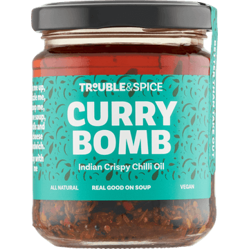 Trouble & Spice Curry Bomb Indian Crispy Chilli Oil 200 ml