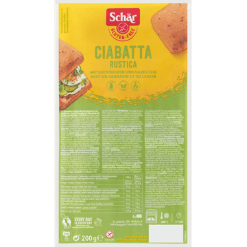 Schär Ciabatta Rustica Glutenvrij 200 g