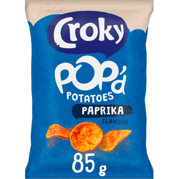 Croky Pop'd Potatoes Paprika Flavour 85 g