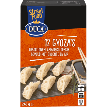 Duca Gyoza's kip met groente
