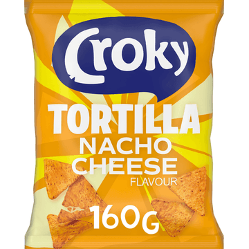 Croky Tortilla Nacho Cheese Flavour 160 g