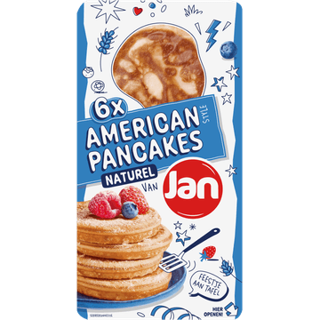 Jan American pancake naturel 6 stuks