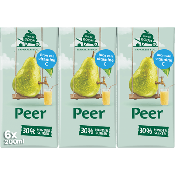 Van de Boom Peer 6-pack 0,2 L