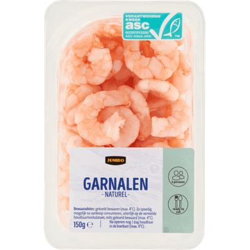 Jumbo Garnalen Naturel 150 g