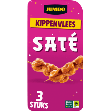 Jumbo Kippenvlees Saté 3 Stuks