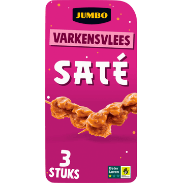 Jumbo Varkensvlees Saté 3 Stuks