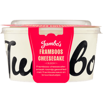 Jumbo's IJs Framboos Cheesecake met Browniestukjes 450 g