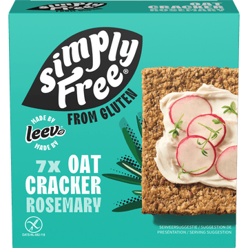 Simply Free by Leev - Haver cracker Rozemarijn 100g