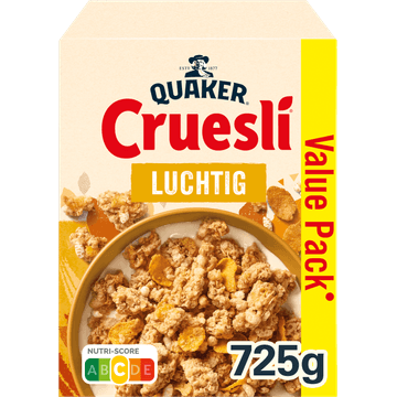 Quaker Cruesli Luchtig Ontbijtgranen Voordeelverpakking 725 g