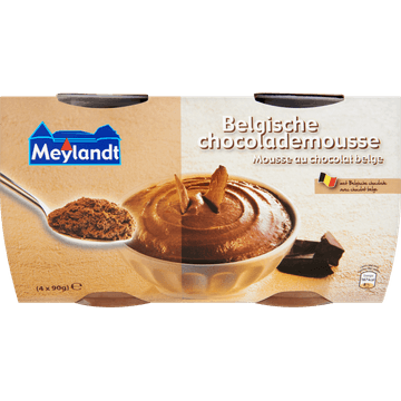 Meylandt Belgische Chocolademousse 4 x 90 g