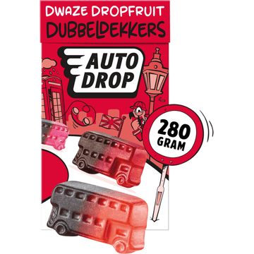 Autodrop dwaze dropfruit dubbeldekkers