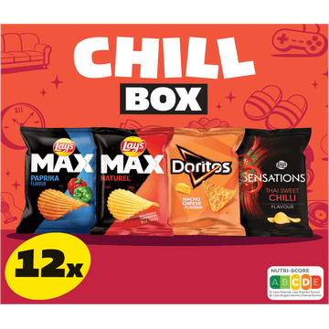 Lay's Doritos Chill Box Multipack Chips 12 pack