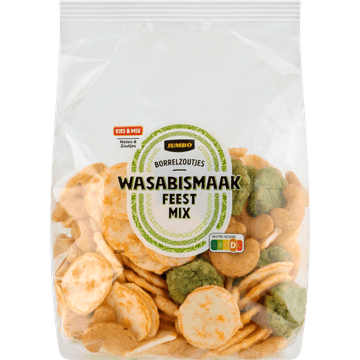 Jumbo Borrelzoutjes Wasabismaak Feest Mix 150 g