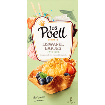 Jos Poell IJswafel Bakjes 6 Stuks