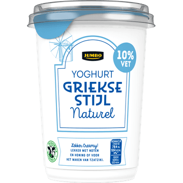 Jumbo Yoghurt Griekse Stijl Naturel 10% Vet 500 g