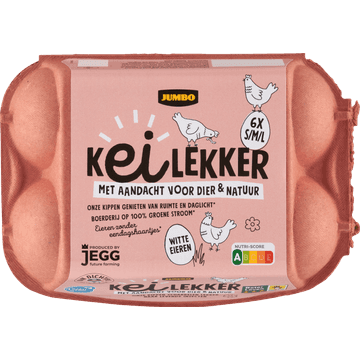 Jumbo Kei Lekker Eieren S/M/L 6 Stuks