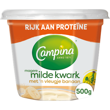 Campina Magere kwark banaan