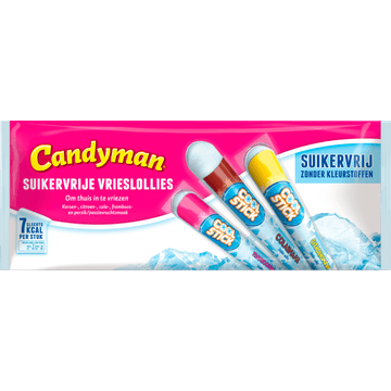Candyman Suikervrije Vrieslollies 15 x 40 ml