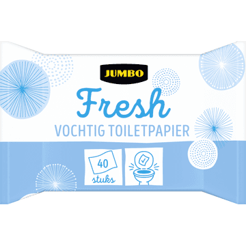 Jumbo Vochtig Toiletpapier Fresh 40 Stuks