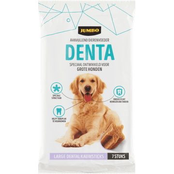Jumbo Aanvullend Dierenvoeder Denta Large Dental Kauwsticks 7 Stuks 270 g