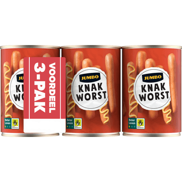 Jumbo Knakworst 3 x 10 Stuks
