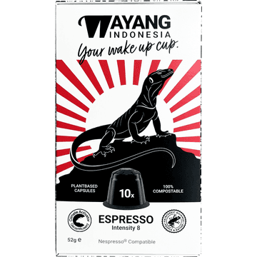 Wayang Koffiecups Espresso 10 stuks