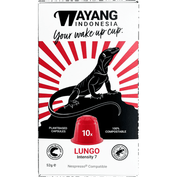 Wayang Koffiecups Lungo 10 stuks