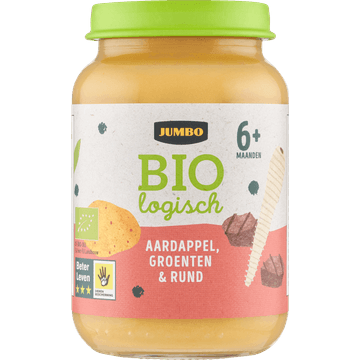 Jumbo Babyvoeding Biologisch Aardappel, Groenten & Rund 6+ Maanden 190 g