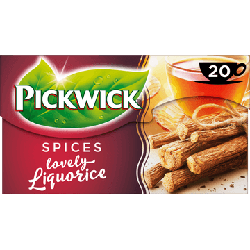 Pickwick Spices Zoethout Zwarte Thee 20 Stuks