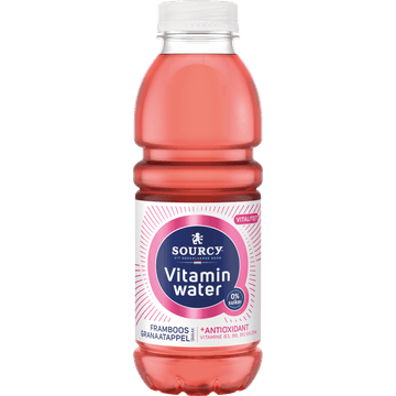 Sourcy Vitaminwater Framboos Granaatappel 500ML