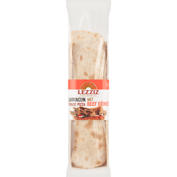 Lezziz Lahmacun Turkse Pizza met Beef Döner 240 g
