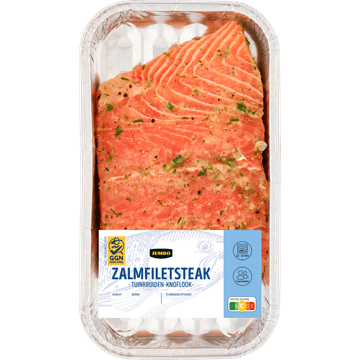 Jumbo Zalmfiletsteak Tuinkruiden-Knoflook 240 g