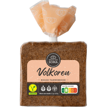 Brood van Soma Volkoren Rogge-Tarwebrood 400 g