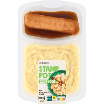 Jumbo Stamppot Zuurkool met Rookworst in Jus 500 g