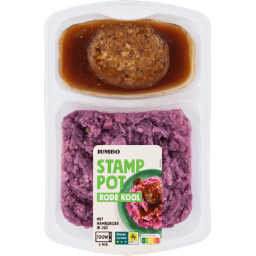 Jumbo Stamppot Rode Kool met Hamburger in Jus 500 g