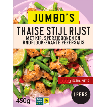 Jumbo's Vriesverse Maaltijd Thaise Stijl Rijst 450g