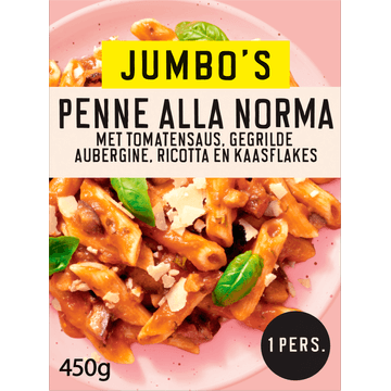 Jumbo's Vriesverse Maaltijd Penne alla Norma 450g