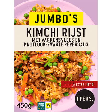 Jumbo's Vriesverse Maaltijd Kimchi Rijst 450g