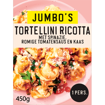 Jumbo's Vriesverse Maaltijd Tortellini Ricotta Vegetarisch 450g