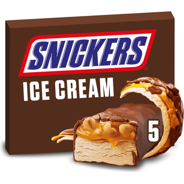 Snickers IJs Repen Chocolade Pinda Caramel 5 Stuks