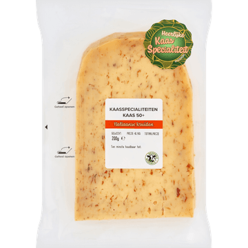 Kaasspecialiteiten Kaas 50+ Italiaanse Kruiden Plakken 200 g