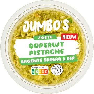 Jumbo's Groente Spread & Dip Zoete Doperwt Pistache 150 g