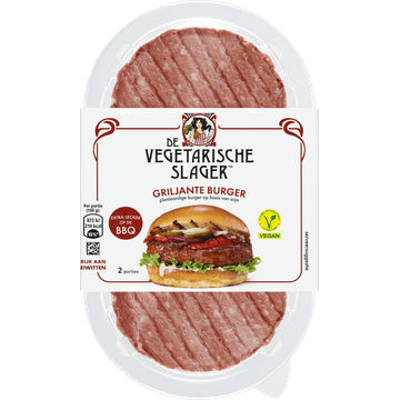 De Vegetarische Slager Griljante Burger 200 g