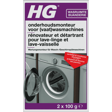 HG Apparaten Onderhoudsmonteur voor Was- en Vaatwasmachines 2 x 100 g