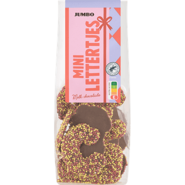 Jumbo Mini Lettertjes Melkchocolade 120 g