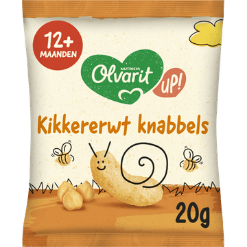 Olvarit Little Wonders kikkererwt knabbels 12+ maanden 15g