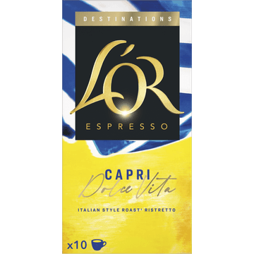 L'OR Ristretto Capri dolce vita koffiecups