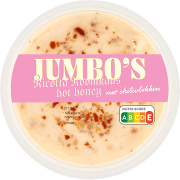 Jumbo's Ricotta Roomkaas Hot Honey met Chilivlokken 140 g