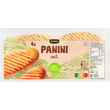 Jumbo - Panini Wit - 4 Stuks